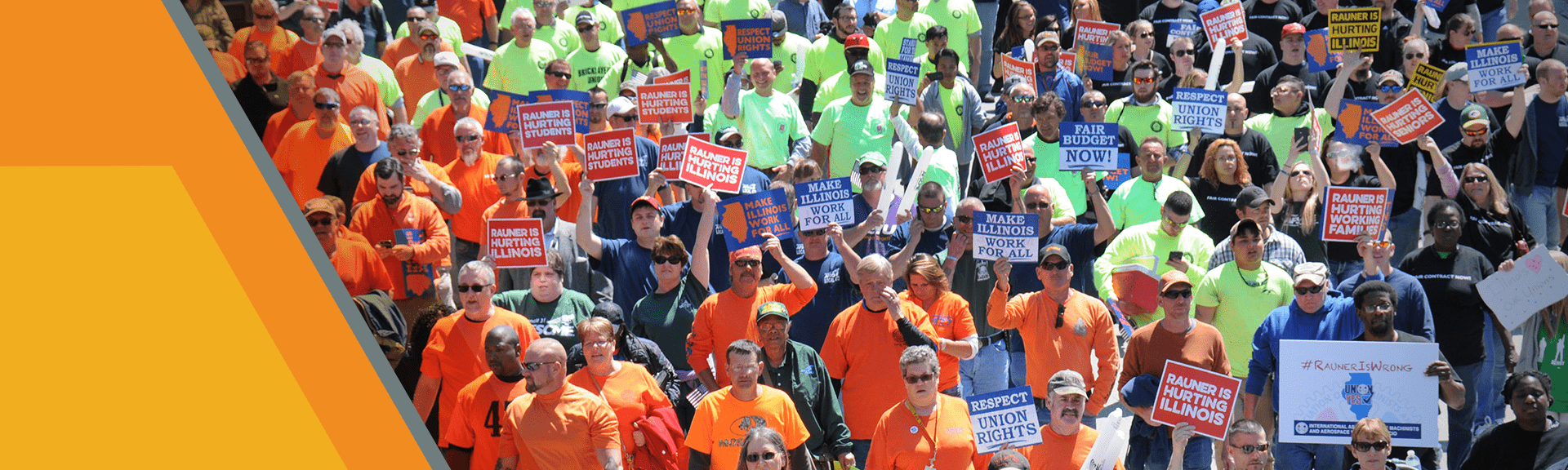 LiUNA Supporters Crowd Protest